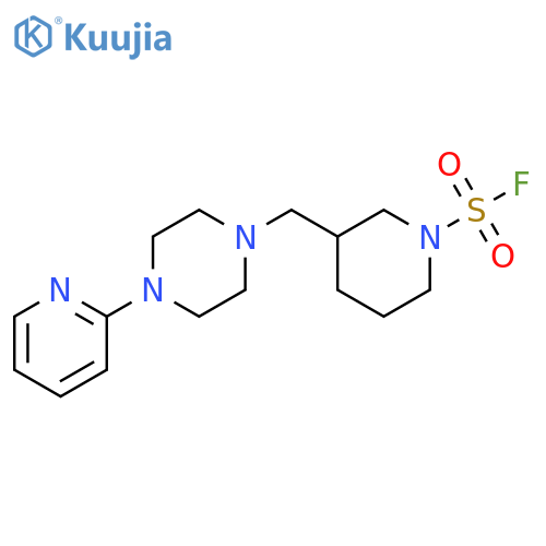 3-[[4-(2-Pyridinyl)-1-piperazinyl]methyl]-1-piperidinesulfonyl fluoride structure