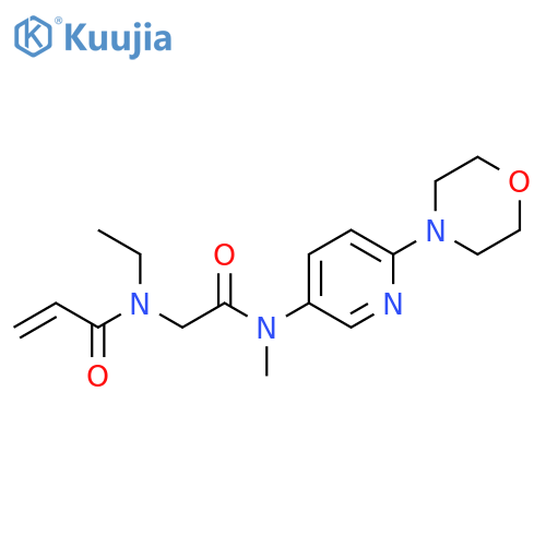 N-Ethyl-N-[2-[methyl[6-(4-morpholinyl)-3-pyridinyl]amino]-2-oxoethyl]-2-propenamide structure