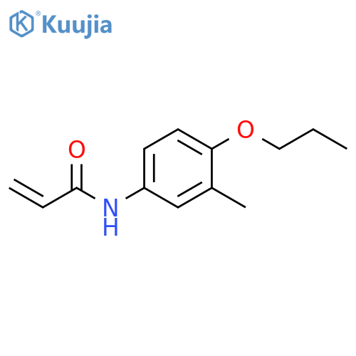 N-(3-methyl-4-propoxyphenyl)prop-2-enamide structure