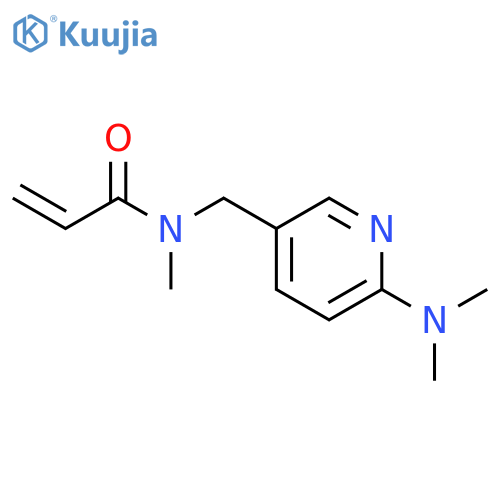 N-{6-(dimethylamino)pyridin-3-ylmethyl}-N-methylprop-2-enamide structure