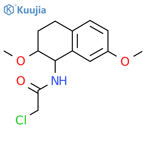 2-Chloro-N-(2,7-dimethoxy-1,2,3,4-tetrahydronaphthalen-1-yl)acetamide structure
