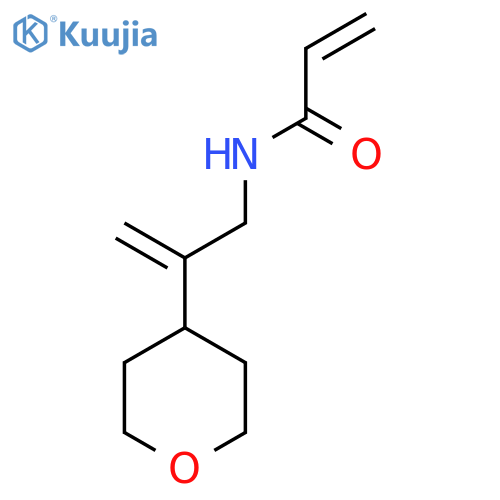 N-2-(oxan-4-yl)prop-2-en-1-ylprop-2-enamide structure