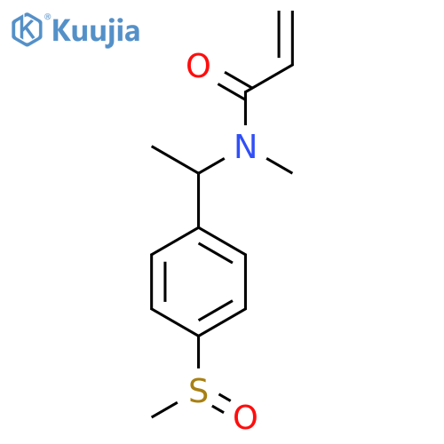 N-1-(4-methanesulfinylphenyl)ethyl-N-methylprop-2-enamide structure