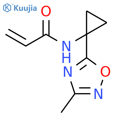 N-[1-(3-Methyl-1,2,4-oxadiazol-5-yl)cyclopropyl]-2-propenamide structure