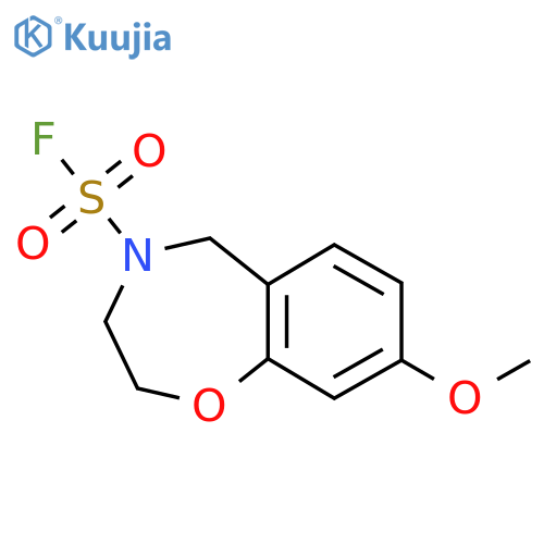8-methoxy-2,3,4,5-tetrahydro-1,4-benzoxazepine-4-sulfonyl fluoride structure