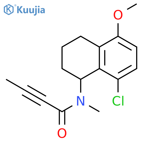 N-(8-chloro-5-methoxy-1,2,3,4-tetrahydronaphthalen-1-yl)-N-methylbut-2-ynamide structure