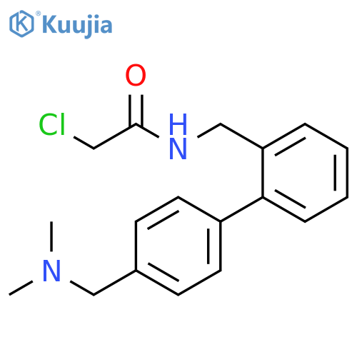 Acetamide, 2-chloro-N-[[4'-[(dimethylamino)methyl][1,1'-biphenyl]-2-yl]methyl]- structure