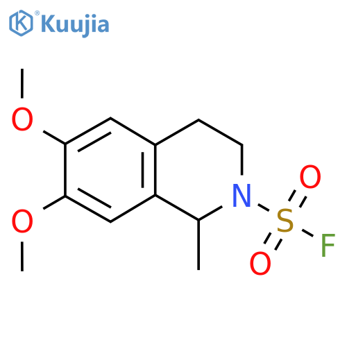 6,7-Dimethoxy-1-methyl-1,2,3,4-tetrahydroisoquinoline-2-sulfonyl fluoride structure