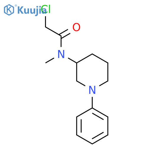 2-Chloro-N-methyl-N-(1-phenylpiperidin-3-yl)acetamide structure