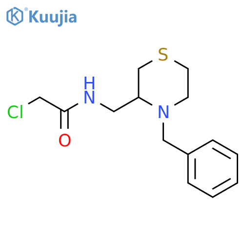 N-(4-benzylthiomorpholin-3-yl)methyl-2-chloroacetamide structure