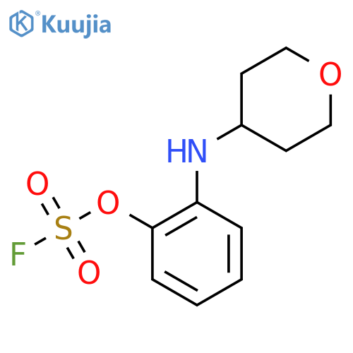 2-[(Oxan-4-yl)amino]phenyl fluoranesulfonate structure