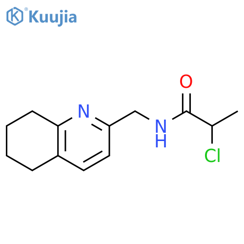 2-Chloro-N-[(5,6,7,8-tetrahydro-2-quinolinyl)methyl]propanamide structure