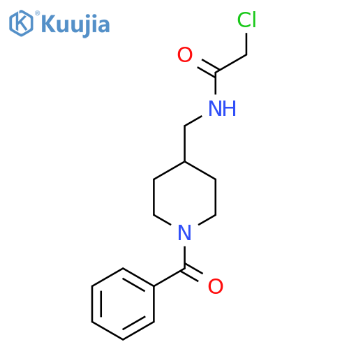 N-(1-benzoylpiperidin-4-yl)methyl-2-chloroacetamide structure