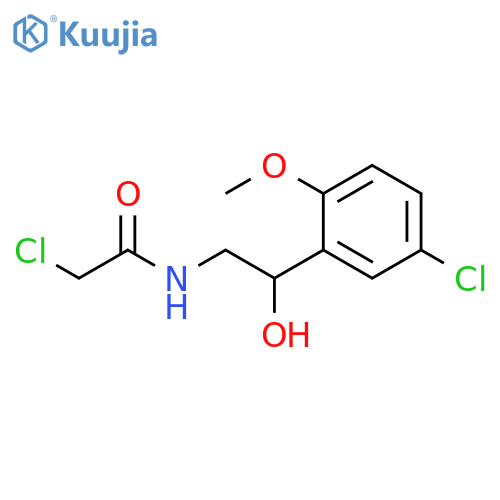 2-Chloro-N-[2-(5-chloro-2-methoxyphenyl)-2-hydroxyethyl]acetamide structure