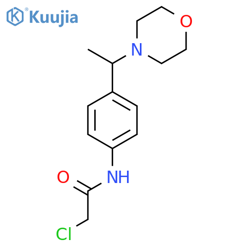 2-chloro-N-{4-1-(morpholin-4-yl)ethylphenyl}acetamide structure