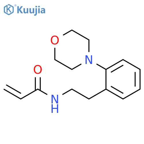 N-{2-2-(morpholin-4-yl)phenylethyl}prop-2-enamide structure