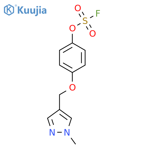 4-[(4-Fluorosulfonyloxyphenoxy)methyl]-1-methylpyrazole structure
