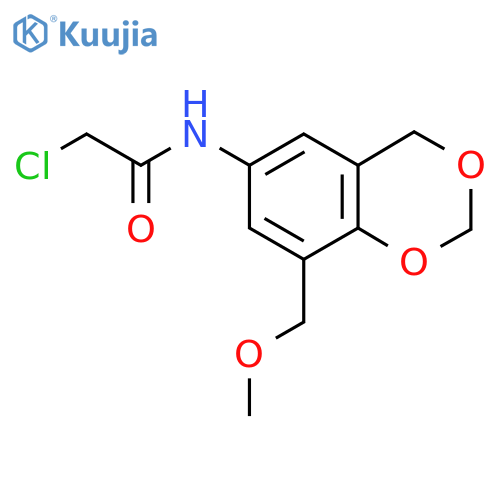 2-chloro-N-8-(methoxymethyl)-2,4-dihydro-1,3-benzodioxin-6-ylacetamide structure