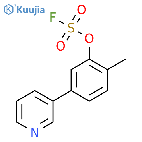 3-(3-Fluorosulfonyloxy-4-methylphenyl)pyridine structure