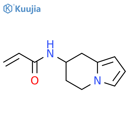 N-(5,6,7,8-tetrahydroindolizin-7-yl)prop-2-enamide structure