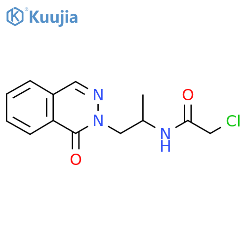 2-chloro-N-1-(1-oxo-1,2-dihydrophthalazin-2-yl)propan-2-ylacetamide structure