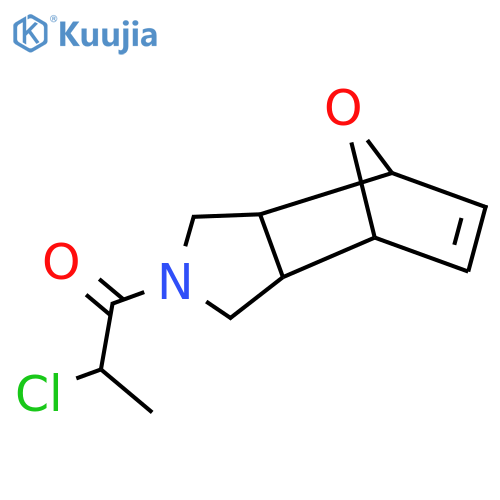 1-(1,3,3a,4,7,7a-Hexahydro-4,7-epoxyisoindol-2-yl)-2-chloropropan-1-one structure