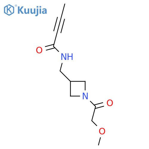 N-{1-(2-methoxyacetyl)azetidin-3-ylmethyl}but-2-ynamide structure
