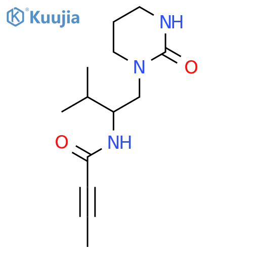 N-3-methyl-1-(2-oxo-1,3-diazinan-1-yl)butan-2-ylbut-2-ynamide structure
