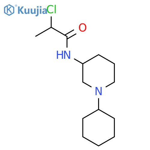 2-Chloro-N-(1-cyclohexylpiperidin-3-yl)propanamide structure