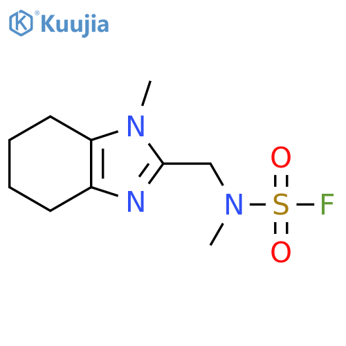 N-methyl-N-(1-methyl-4,5,6,7-tetrahydro-1H-1,3-benzodiazol-2-yl)methylsulfamoyl fluoride structure