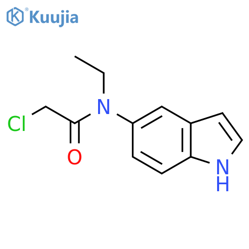 2-Chloro-N-ethyl-N-(1H-indol-5-yl)acetamide structure