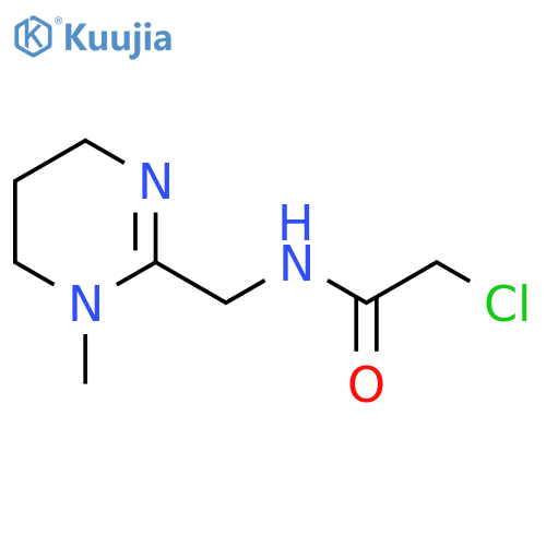 2-chloro-N-(1-methyl-1,4,5,6-tetrahydropyrimidin-2-yl)methylacetamide structure