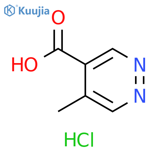 4-Pyridazinecarboxylic acid, 5-methyl-, hydrochloride (1:1) structure
