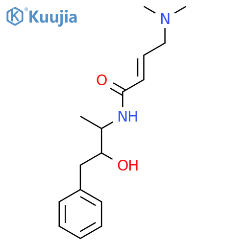 (2E)-4-(dimethylamino)-N-(3-hydroxy-4-phenylbutan-2-yl)but-2-enamide structure