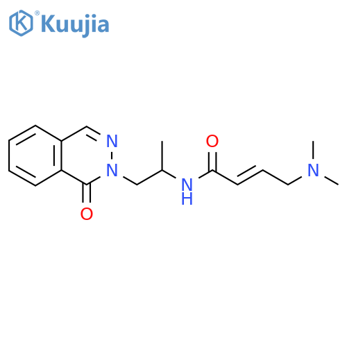 (E)-4-(Dimethylamino)-N-[1-(1-oxophthalazin-2-yl)propan-2-yl]but-2-enamide structure