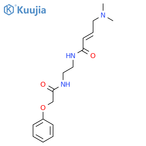 (E)-4-(Dimethylamino)-N-[2-[(2-phenoxyacetyl)amino]ethyl]but-2-enamide structure