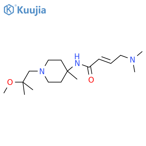 (E)-4-(Dimethylamino)-N-[1-(2-methoxy-2-methylpropyl)-4-methylpiperidin-4-yl]but-2-enamide structure