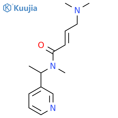 (2E)-4-(dimethylamino)-N-methyl-N-1-(pyridin-3-yl)ethylbut-2-enamide structure