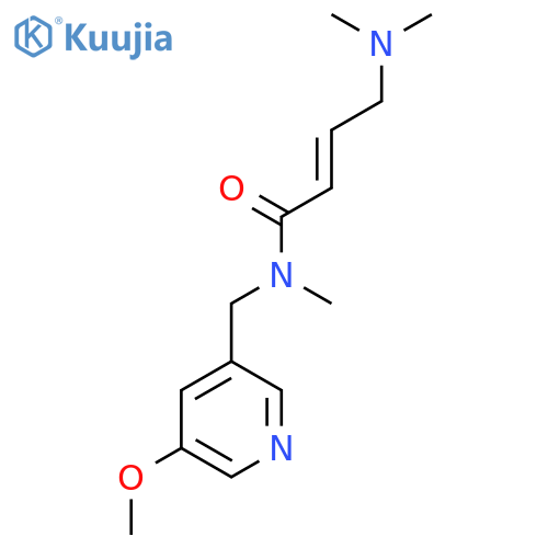 (2E)-4-(dimethylamino)-N-(5-methoxypyridin-3-yl)methyl-N-methylbut-2-enamide structure