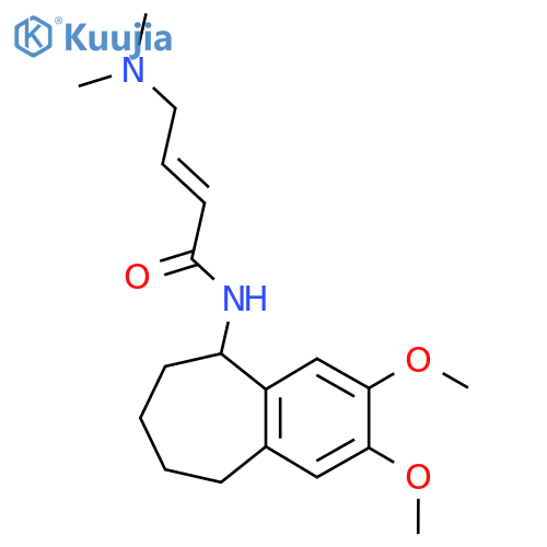 (2E)-N-{2,3-dimethoxy-6,7,8,9-tetrahydro-5H-benzo[7]annulen-5-yl}-4-(dimethylamino)but-2-enamide structure