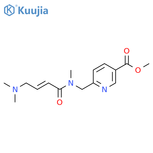 Methyl 6-[[[(E)-4-(dimethylamino)but-2-enoyl]-methylamino]methyl]pyridine-3-carboxylate structure