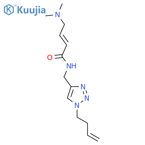 (2E)-N-{1-(but-3-en-1-yl)-1H-1,2,3-triazol-4-ylmethyl}-4-(dimethylamino)but-2-enamide structure