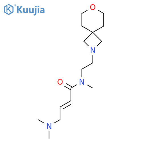(2E)-4-(dimethylamino)-N-methyl-N-(2-{7-oxa-2-azaspiro[3.5]nonan-2-yl}ethyl)but-2-enamide structure