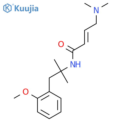 (E)-4-(Dimethylamino)-N-[1-(2-methoxyphenyl)-2-methylpropan-2-yl]but-2-enamide structure