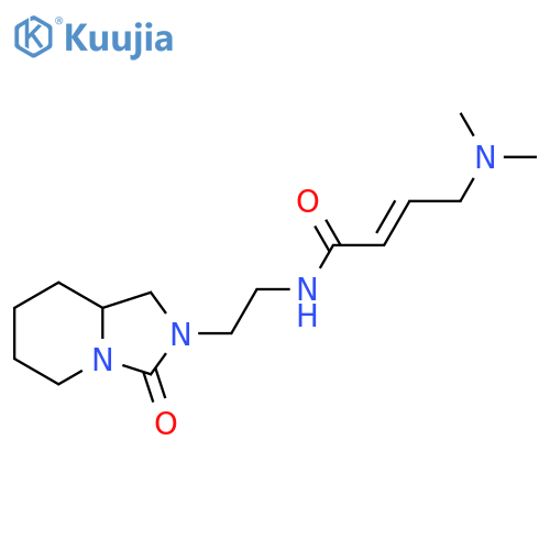(2E)-4-(dimethylamino)-N-(2-{3-oxo-octahydroimidazo[1,5-a]pyridin-2-yl}ethyl)but-2-enamide structure