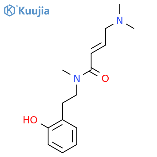 (2E)-4-(dimethylamino)-N-2-(2-hydroxyphenyl)ethyl-N-methylbut-2-enamide structure