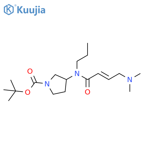 tert-butyl 3-(2E)-4-(dimethylamino)-N-propylbut-2-enamidopyrrolidine-1-carboxylate structure