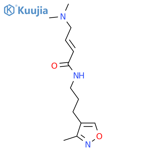 (2E)-4-(dimethylamino)-N-3-(3-methyl-1,2-oxazol-4-yl)propylbut-2-enamide structure