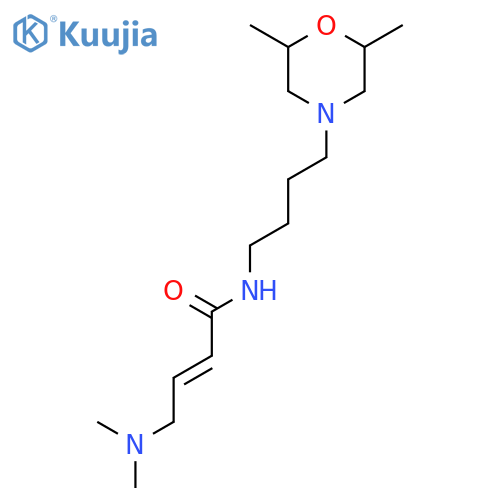 (E)-4-(Dimethylamino)-N-[4-(2,6-dimethylmorpholin-4-yl)butyl]but-2-enamide structure
