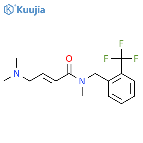 (E)-4-(Dimethylamino)-N-methyl-N-[[2-(trifluoromethyl)phenyl]methyl]but-2-enamide structure